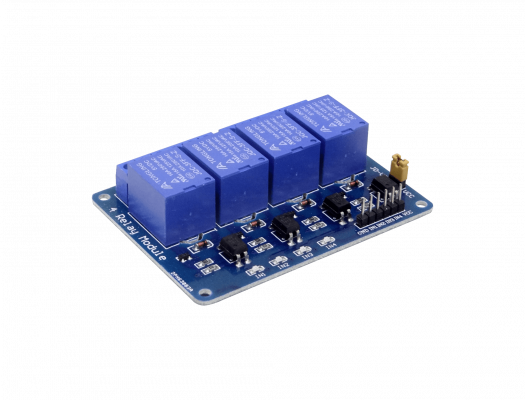 RELE-4X5 Módulo 4 Relés 5VDC 6 Pines NC/NA Conmutador LED Aislados Ópticamente JQC-3FF-S-Z