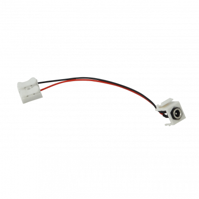 K2155 Conector Keystone hembra 5,5x2,1mm con latiguillos de 13cm y regleta de 2 pines