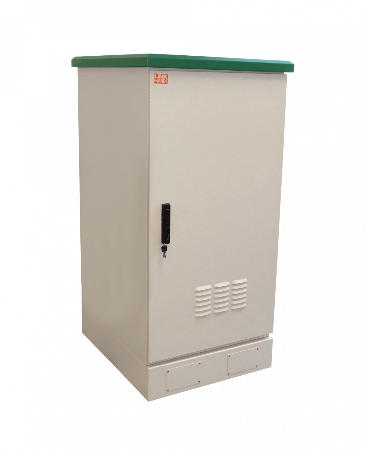 RK22-8LE LINKMADE 22U 644x780mm Armario Exterior-Suelo IP65 Regleta Bandejas Ventiladores Antivandálico