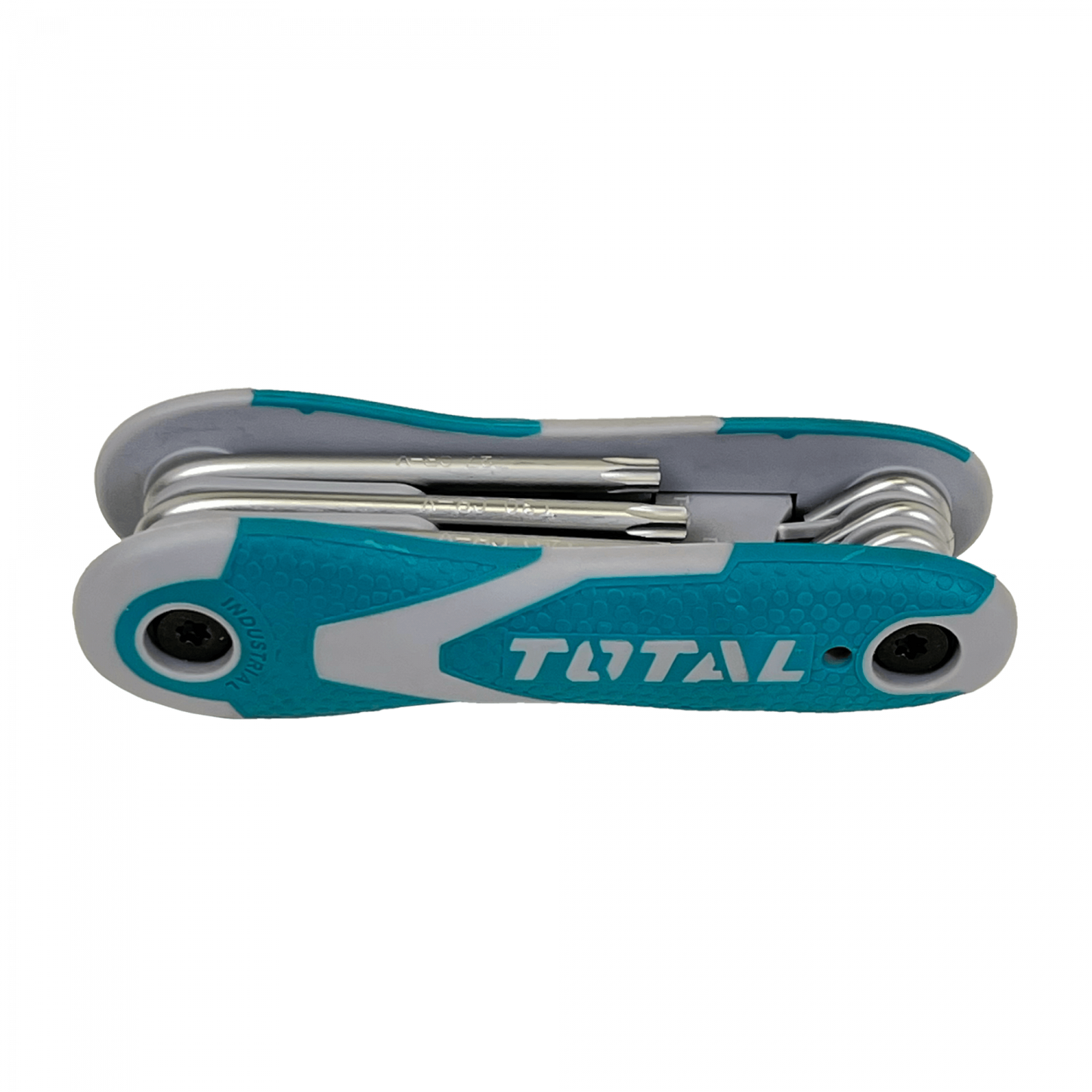 HW-121L TOTAL Juego de 8 llaves de punta Torx: T-9, T-10, T-15, T-20, T-25, T-27, T-30, T-40