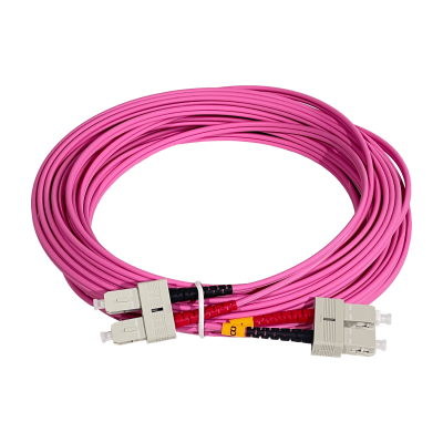 JF4CC10 LSZH 10mt SC-SC OM4 MultiModo MM Duplex Jumper Fibra 50/125um 3mm
