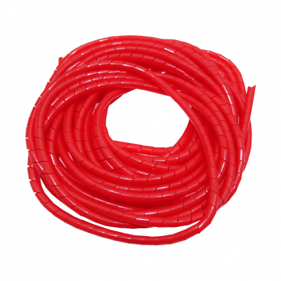 KS-12R PE Rojo 12mt 12/15/0,85mm Espiral Atrapa Cable Ordenador