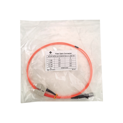 JFMJC1 LSZH 1mt MTRJ-SC OM1 Multimodo MM Duplex Jumper Fibra 2.0mm 62.5/125um