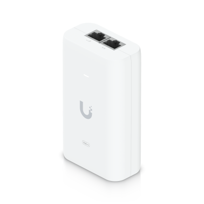 U-POE++ UBIQUITI Adaptador Inyector PoE Gigabit 48VDC 60W 1,25A con Entrada 100-240VAC