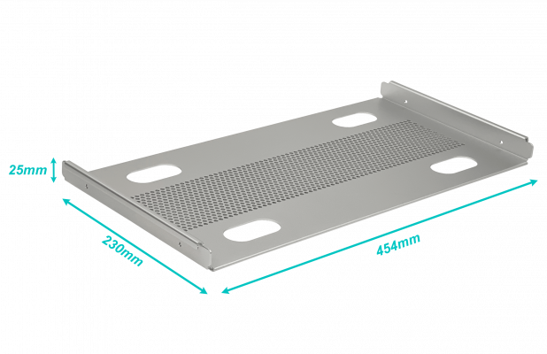 URACK-TL-SD UBIQUITI Bandeja Ventilada Mini p/URACK Soporta-20Kg 454x230x27mm
