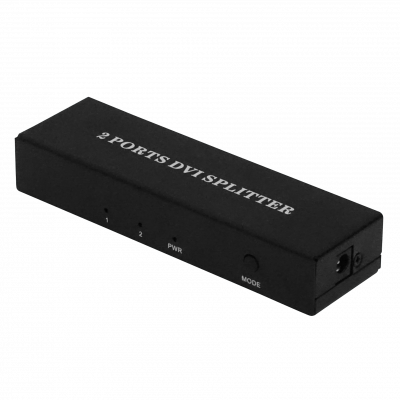 DVI-1X2 Splitter 1x2 DVI/D/Dual-M 1080p 1-in 2-out inc-5V-1A-USB-AM 1920x1200