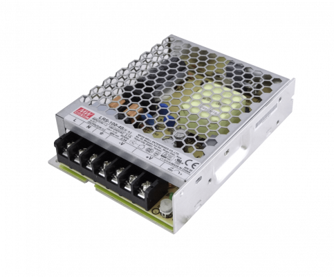 LRS-100-48 MEANWELL Fuente de Alimentación de Marco Abierto 110W, Salida 48V 2,3A, Entrada 100-240VAC, Voltaje Regulable