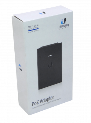 POE-24-30W UBIQUITI Inyector PoE Gigabit 24VDC 30W 1,25A con Protección ESD Sin Cable
