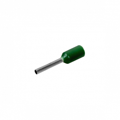 E0508-V Verde 0,5mm2 8/14mm 100-piezas AWG22 Terminales de Ferrula Aislados Engarzables