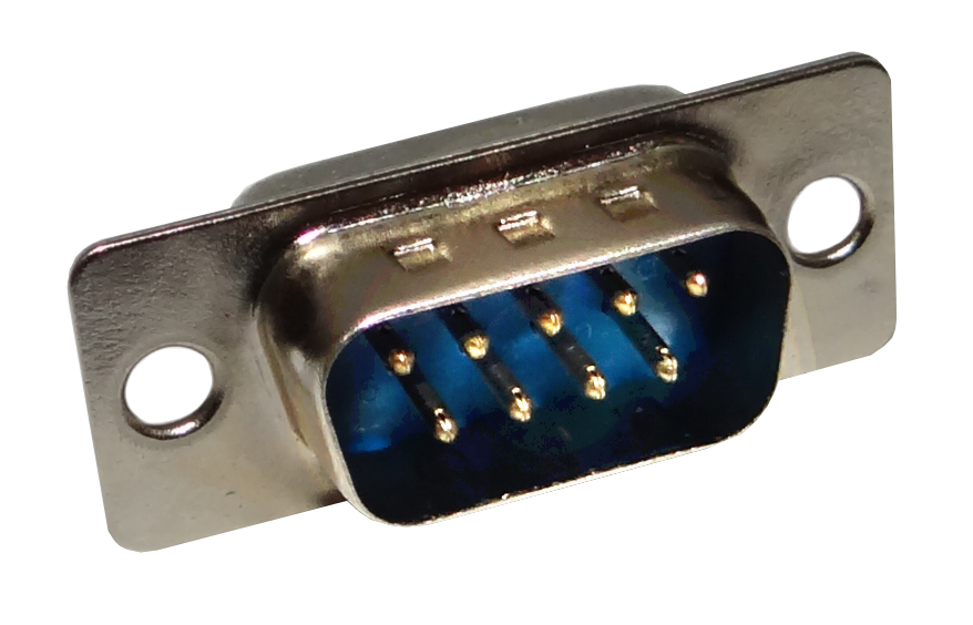 DB9-M Terminal D-Sub Soldable de 9 Pines Macho DB9, Requiere Cubierta, Modelo DE-09/Macho de 31mm
