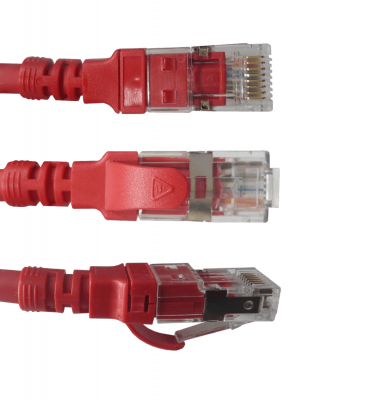 C6AR-10 LINKMADE Cable de Parcheo Multifilar Cat6a U/FTP Rojo LSZH de 1 metro Inyectado