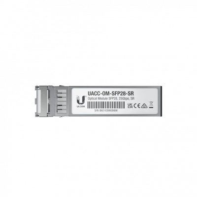 UFM25 UBIQUITI Transceptor Multimodo SFP28 25Gbps 2-LC alcance-máx-100m 850nm UACC-OM-SFP28-SR
