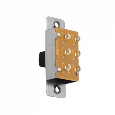 PANEL-23 Conmutador 2P3T 3-pin 2-posiciones Deslizante 250V/3A 125V/6A 2-JK-332