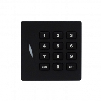 KR102E ZK Lector RF-ID 86x86mm Teclado req/6-14VDC 6-pin Beeper 12-Teclas