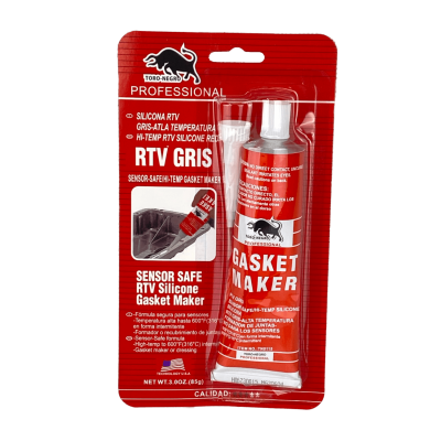 SILICONA-OXA AKILDA Sellador de silicona gris de alta temperatura RTV 316°C 85g Fabricante de juntas A0008-GR