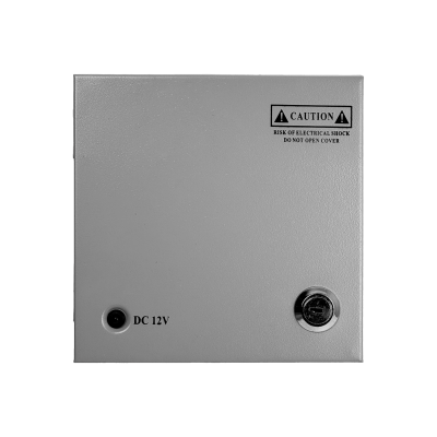 F12-5T 60W 12VDC 5A 4-Salida Gabinete-llave Piloto 100-240VAC Fuente Poder