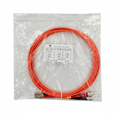 JFMLT2. 2 metros LC-ST OM1 Multimodal MM Dúplex Latiguillo de Fibra 3.0mm 62.5/125um LSZH