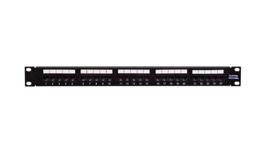 PP324C CAT3 25-RJ45 8P8C PANEL DE CONEXIÓN 1U para Telefonía