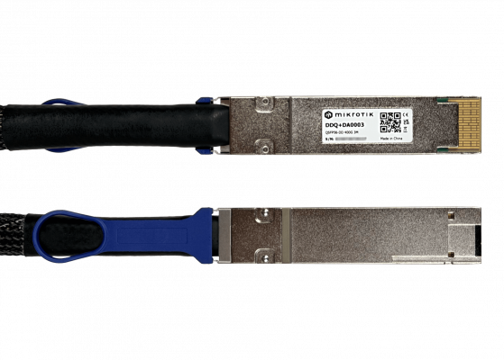 DDQ+DA0003 MIKROTIK 3mt QSFP-DD-400G Cable Directo Backbone DAC Cobre 26AWG