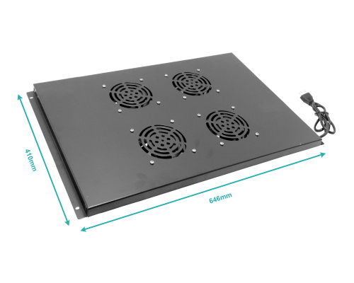 RAV-1L LINKMADE Bandeja inc-4-Ventiladores 220V Negro 646x410mm p/Techo