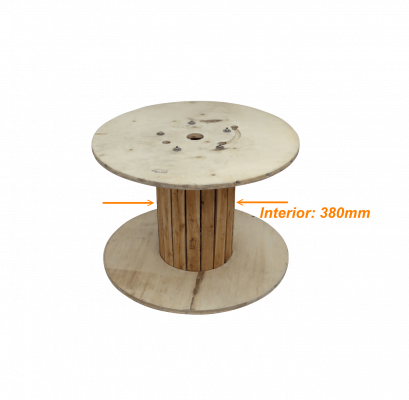 CARE-4 Diámetro-100cm Ancho-70cm Bobina Vacía de Madera para Cable de Fibra Óptica