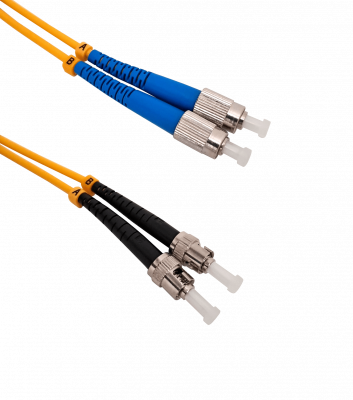 JFSTF3. 3mt ST-FC MonoModo SM Duplex Jumper Cable Fibra 3.0mm 9/125um LSZH