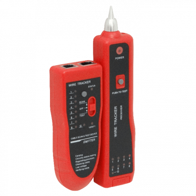 WIRETRACKER Localizador de cables con generador de tono y sonda, incluye 2 pilas de 9V