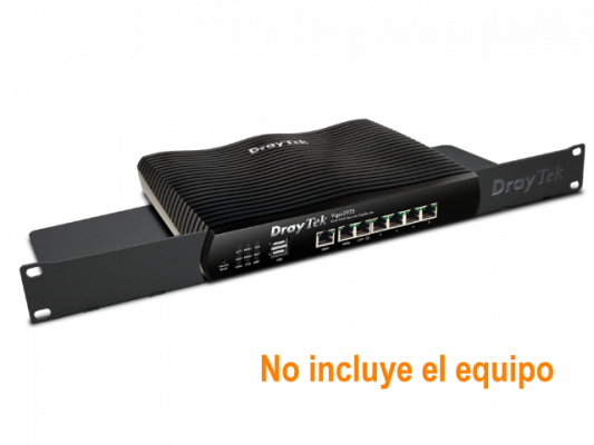 RM1 DRAYTEK Soporte Metálico para Montaje en Rack 1U Color Negro Compatible con Vigor