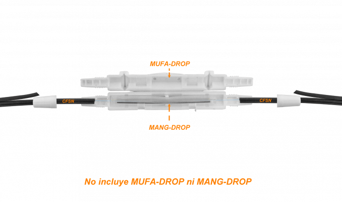 CFSN Cable Óptico Monomodo FTTH Drop Negro LSZH 1km Fibra G657A1 con Soporte 1mm