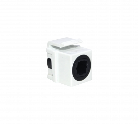 KTHH Keystone Toslink-Hembra Toslink-Hembra Blanco Plástico