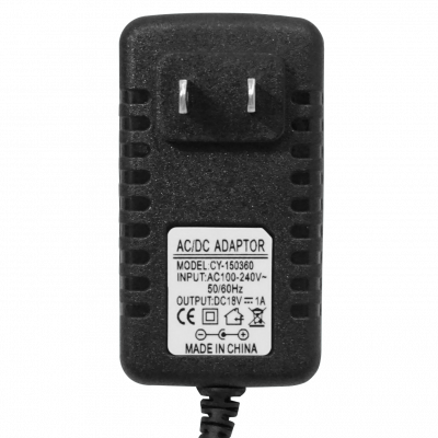F18-1C ADAPTADOR CORRIENTE 18VDC 1A 18W USO INTERIOR CONECTOR-5,5X2,5MM