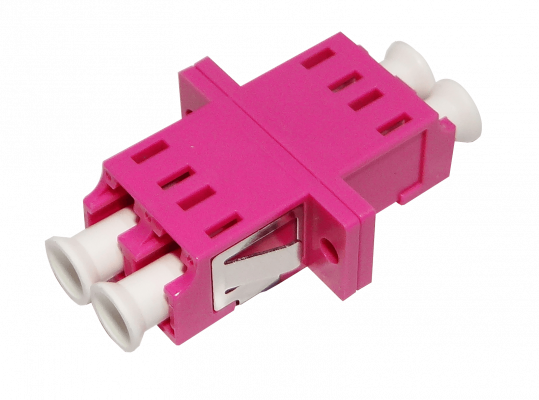 FA4LD LC-LC Fucsia OM4 DX-Dúplex Acoplador para Fibra Adaptador para Cabecera-CL/Caja