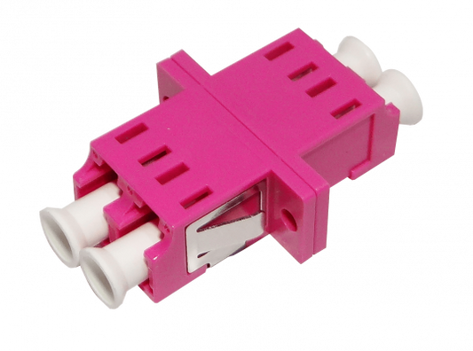 FA4LD LC-LC Fucsia OM4 DX-Dúplex Acoplador para Fibra Adaptador para Cabecera-CL/Caja