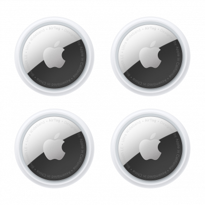 AIRTAG-4 APPLE Pack de 4 Localizadores Bluetooth NFC 32mm x 8mm IP67 Batería CR2032 Incluida U1 MX542AM/A