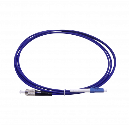 JBSLF2. LSZH Blindado 2mt LC-FC SM Simplex Jumper Cable Fibra 3.0mm 9/125um