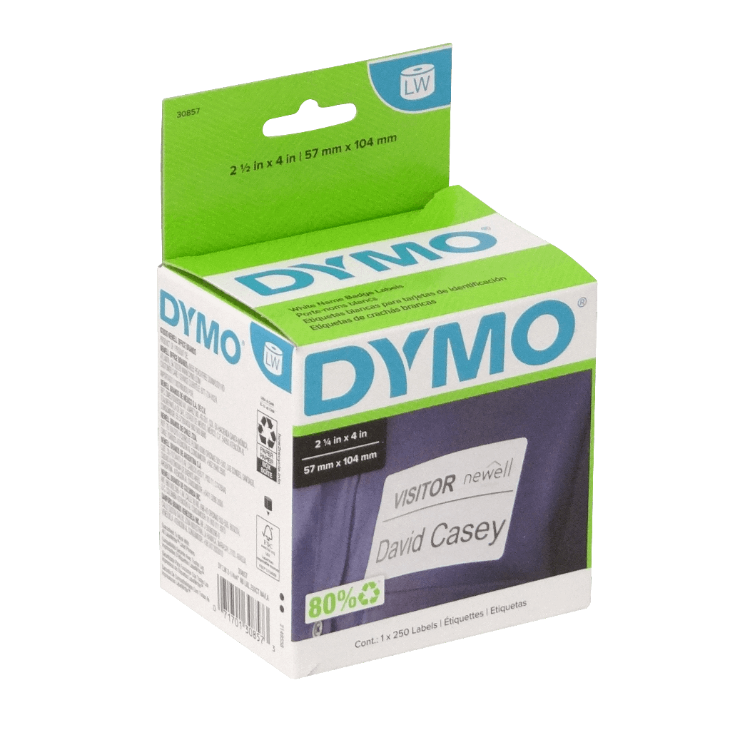 30857 DYMO 250x Rótulos 57x102mm para 69110