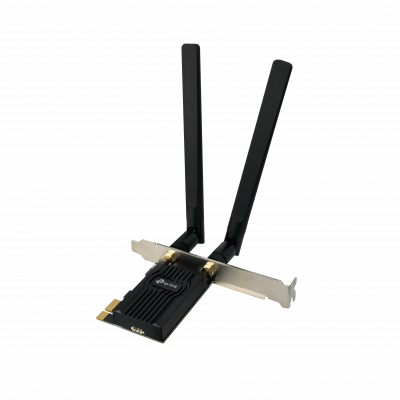 TX20E TP-LINK Adaptador WiFi AX1800 Bluetooth 5.2 Doble Banda 2.4GHz 5GHz Velocidad 574+1201Mbps Interfaz PCIe x1 2 Antenas RPSMA