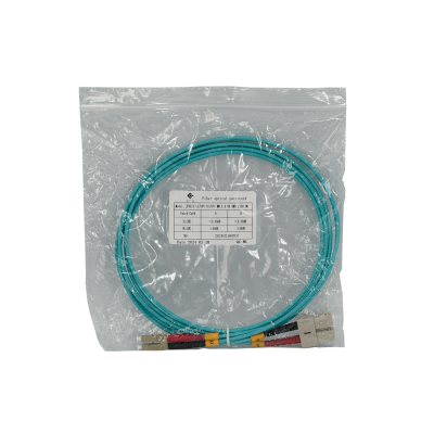 JF3LC2 2 metros Cable de Fibra Óptica LC a SC OM3 Multimodo Dúplex 50/125µm 3.0mm LSZH