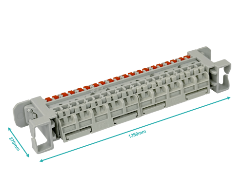 2810A 3M Regleta IDC Telefonica 10-Pares 26-22AWG 0,4-0,6mm req-Base Cat5e