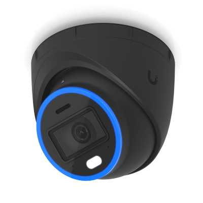 UVC-AI-TURRET-B UI Negro MiniDomo 8MP AI V57º 1-1000 IP66 IK08 CamaraIP IR40 req-PoE+