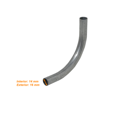 EMT16-C 16mm Galvanizado Curva para Tubería Conduit Rígida Metálica