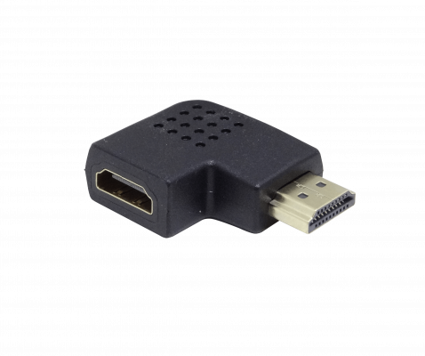 HDMI-LL Conector HDMI v2.0 Macho Hembra en Ángulo Recto hacia la Izquierda 90 Grados