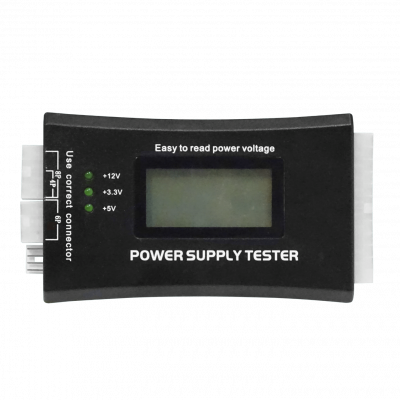 TESTER-ATX Tester Digital Fuente Poder para PC ATX BTX ITX 24-PIN SATA-IDE