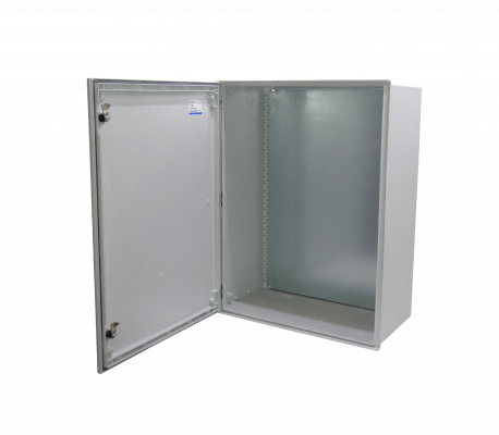 TIP-86 TIBOX 800x600x300mm Armario Estanco de Poliéster Gris IP65 RoHS con Placa de Montaje