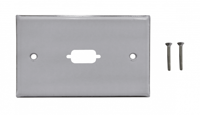 FP1MV LINKMADE Placa Frontal Metálica para 1-VGA REQUIERE ADAPTADOR/VGA-HEMBRA-HEMBRA 70X114MM