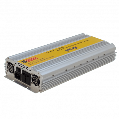INV-2000W Inversor 2000W Continuos 4000W Pico Entrada 12VDC Salida 220VAC con Ventilador y 2 Tomas Universales