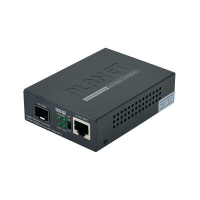 GT-805A Planet 1-1000 1-SFP Convertidor de Medios Gigabit Semi-Gestionable inc-5VDC/2,5A