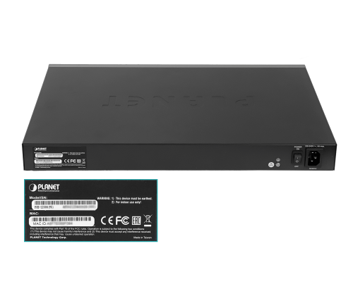 POE-1200G PLANET GIGABIT HUB-POE 12-INYECTORES-1000 ADMIN 190W 802.3AF