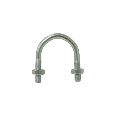 UDN-02 Sujetador para poste tubular de 20 a 25mm de diámetro con 2 tuercas de 10mm requeridas por pletina