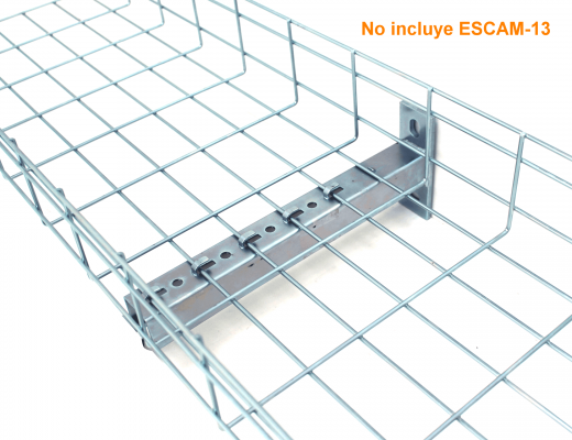 ESCAM-13W LINKCHIP Soporte 337x133mm de Pared 33cm Base Perfil Strut para Bandeja Portacables ESCAM-13